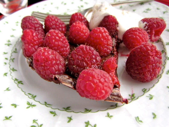 red berry chocolate tart