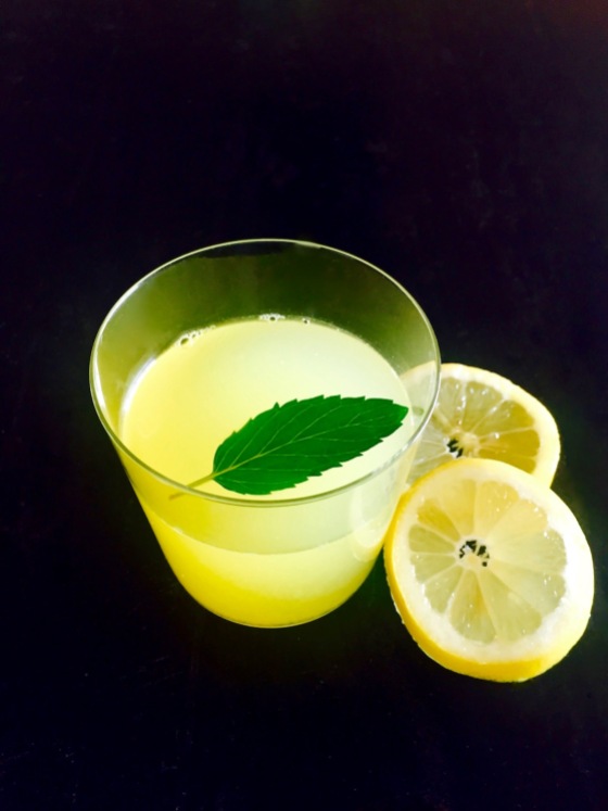 lemon mint wellness tonic